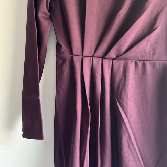 NWT Express eggplant long sleeve heavyweight dress with side cut out - Picture 4 of 8